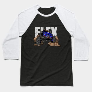 Blue Jeep Flex Baseball T-Shirt